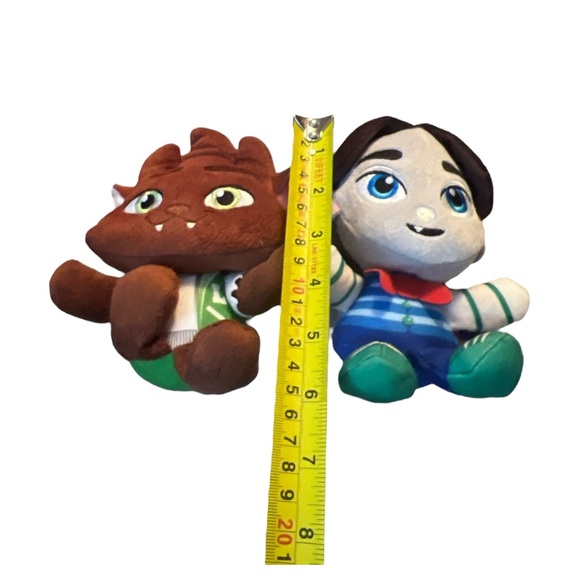 Netflix Super Monsters Plush Lot 2 Drac Lobo 7" Inches Playskool Hasbro 2018 - Picture 6 of 6